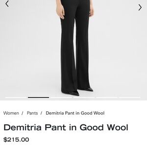 Slack Pants Wool Black